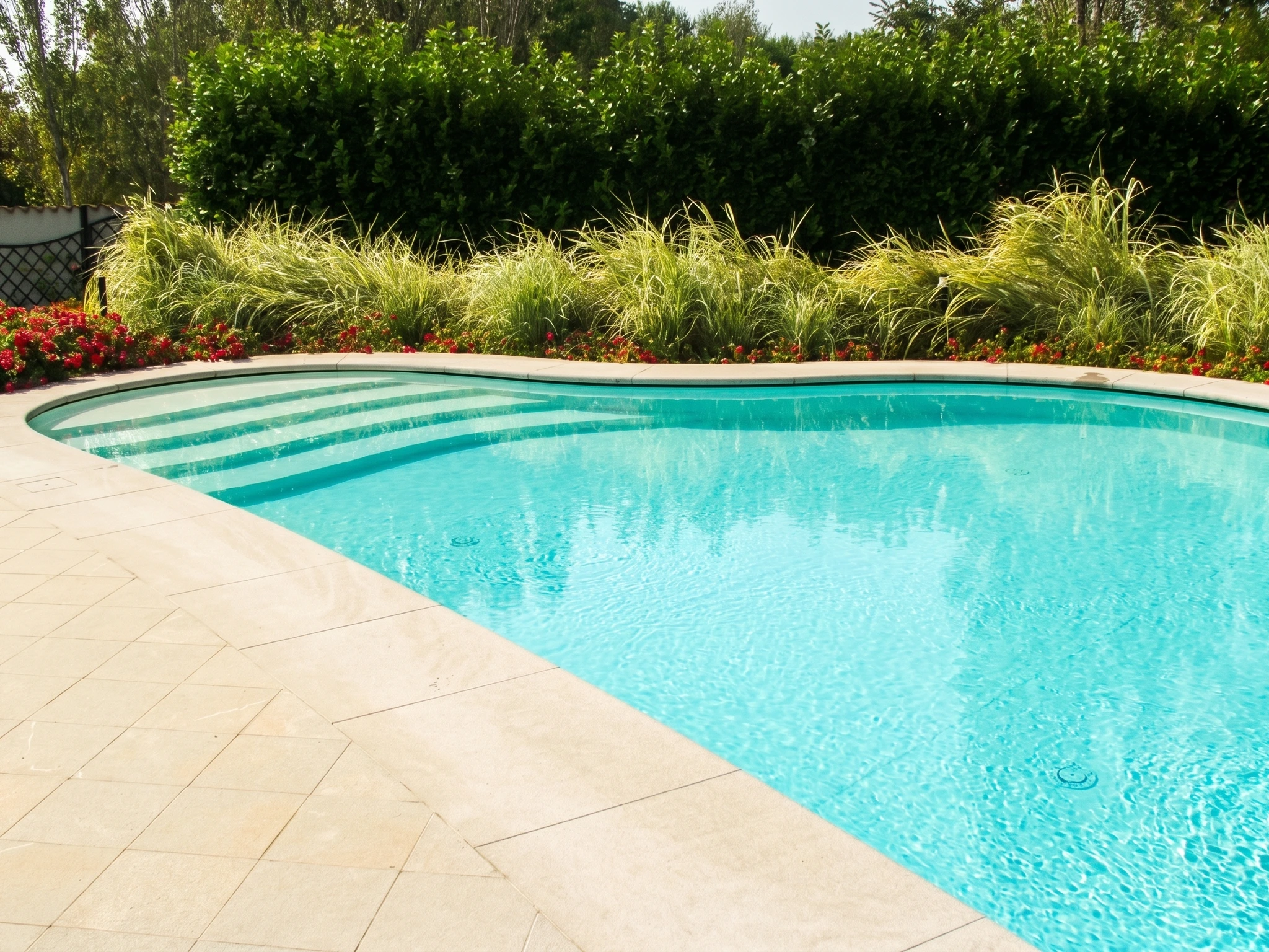 Canal bordo per piscina residenziale