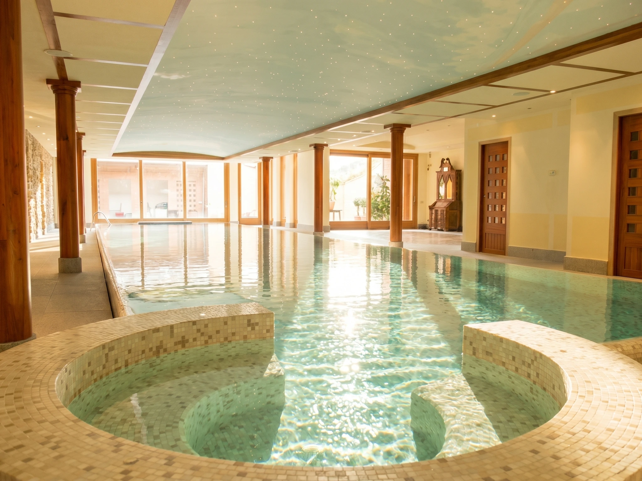 Piscina interna per ambiente wellness